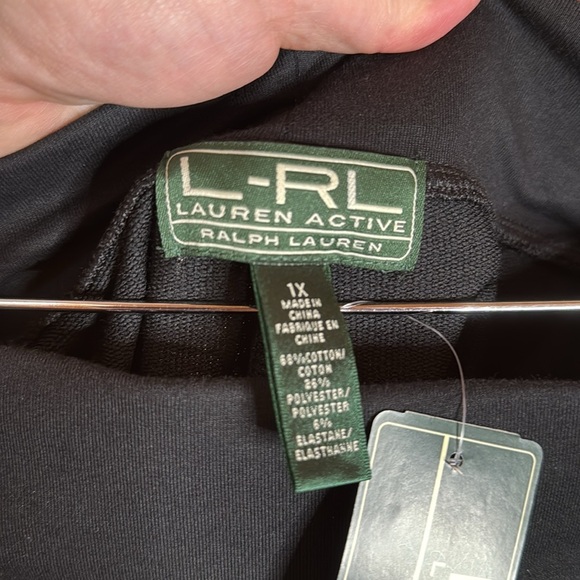 NWT Ralph Lauren Woman Active Black Stretch Athletic Ponte Pants Size 1X - Picture 9 of 10